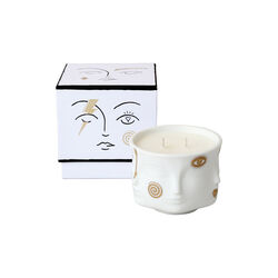 Gilded Muse duftlys, white/gold, Jonathan Adler