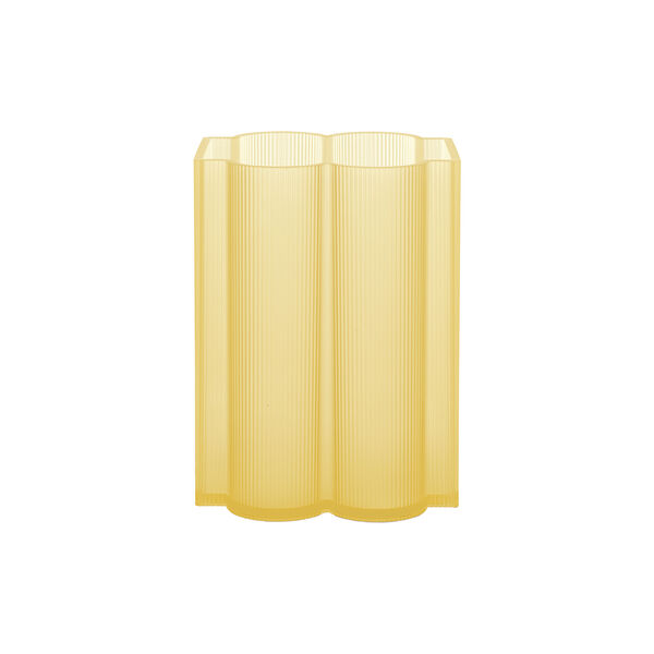 OKRA vase S, yellow, Kartell