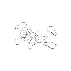 Ringer til dusjforheng, krom, HAY