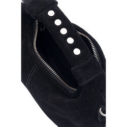 Vega Suede Black Liten veske, black, Núnoo