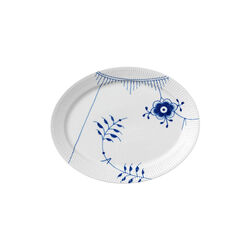 Bl&aring; Mega Riflet Ovalt Fat 34 cm, Royal Copenhagen