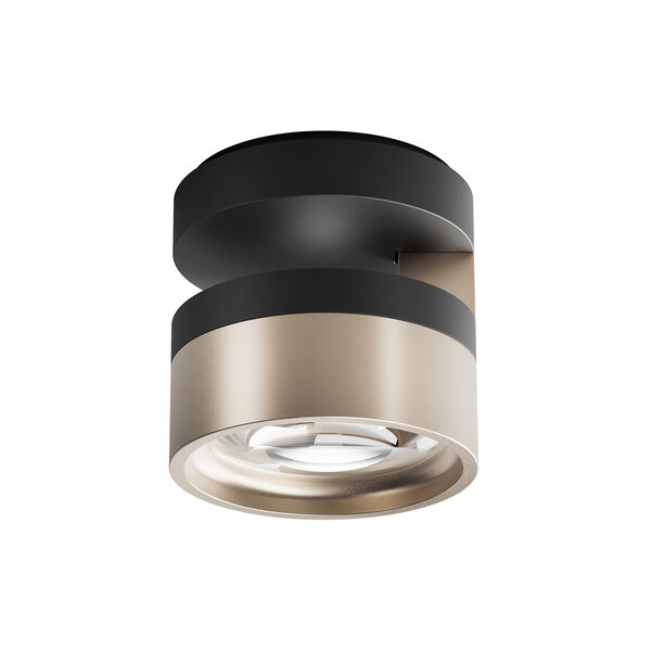 BLADE C1 SLIM taklampe, matt black/satin gold, LIGHT-POINT