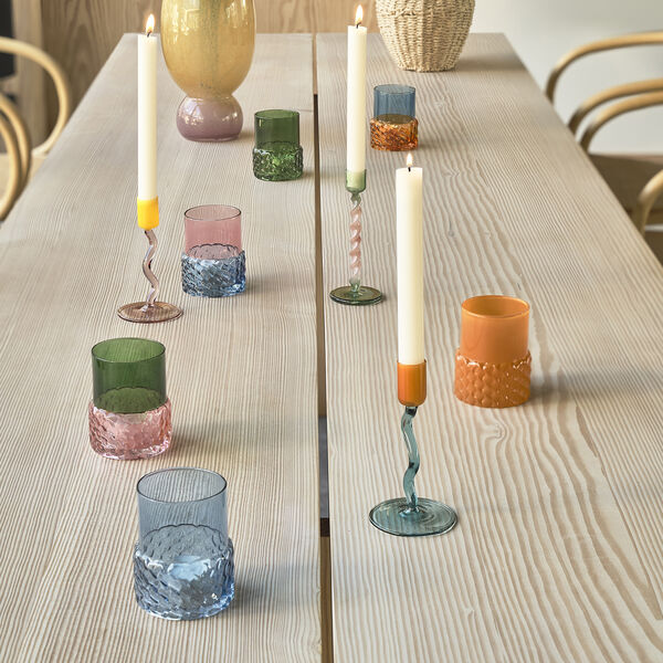 Styles Telysholder, blå, Villa Collection