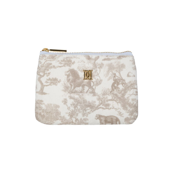 Velvet Mini Pouch, sand savannah pattern, DARK department