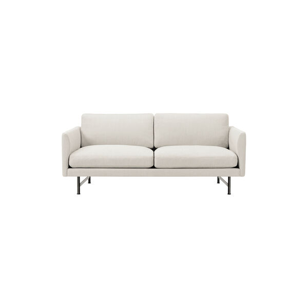 5622 Calmo 2-seater Sofa, Ecriture 0210/black steel, Fredericia Furniture