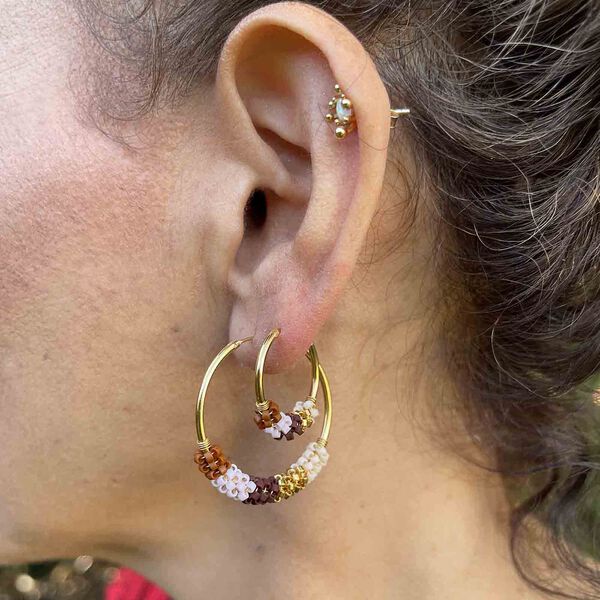 Cindy &oslash;reringer, cappuccino, Nuni Copenhagen