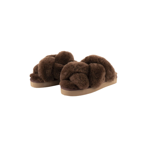 Gabriella tøfler, rusty brown, Shepherd of Sweden