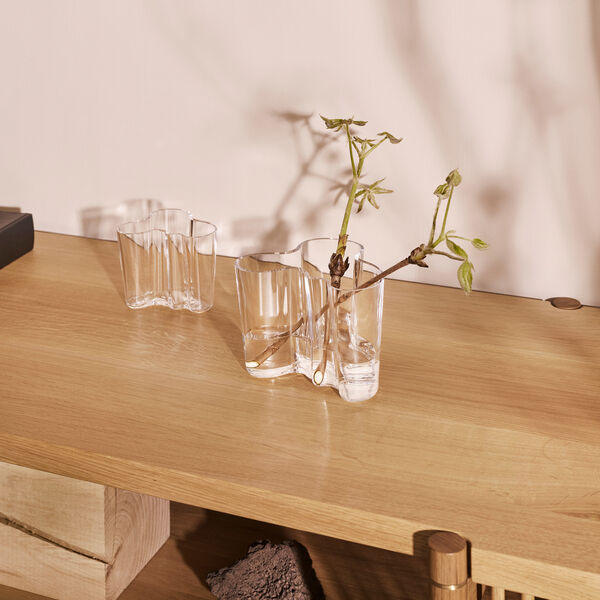 Alvar Aalto vase, klar, Iittala