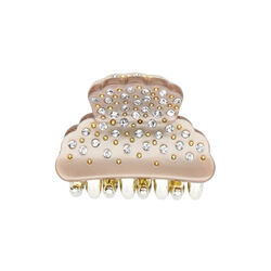 Crystal Hårklemme Small, warm taupe, DARK department