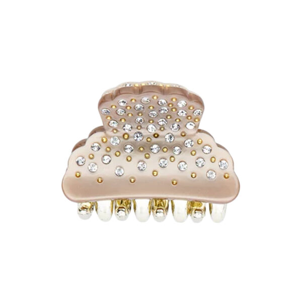 Crystal Hårklemme Small, warm taupe, DARK department