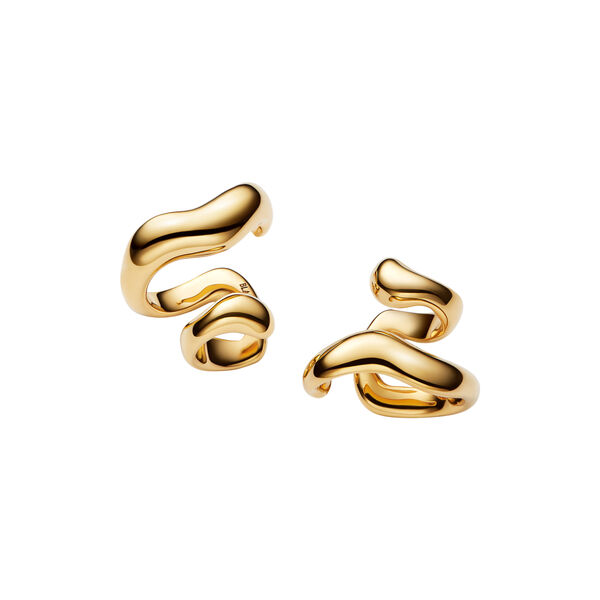 Sagene Ear Cuff, gull, Maria Black