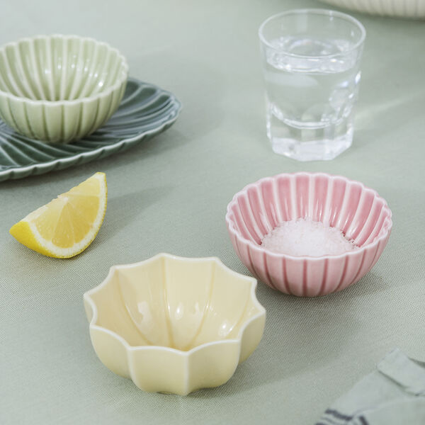 Samsurium Mini Bowls set of 2, mimosa/blush, Dottir Nordic Design