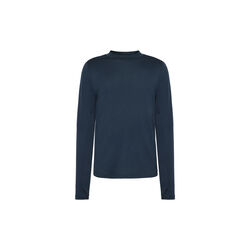 Cleaver Wool 175 Single constructed long sleeve t-shirt - RWS, total eclipse, KnowledgeCotton Apparel 