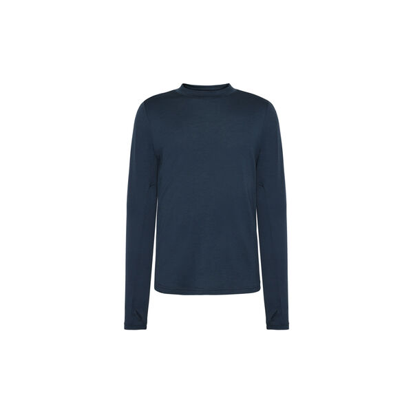 Cleaver Wool 175 Single constructed long sleeve t-shirt - RWS, total eclipse, KnowledgeCotton Apparel 