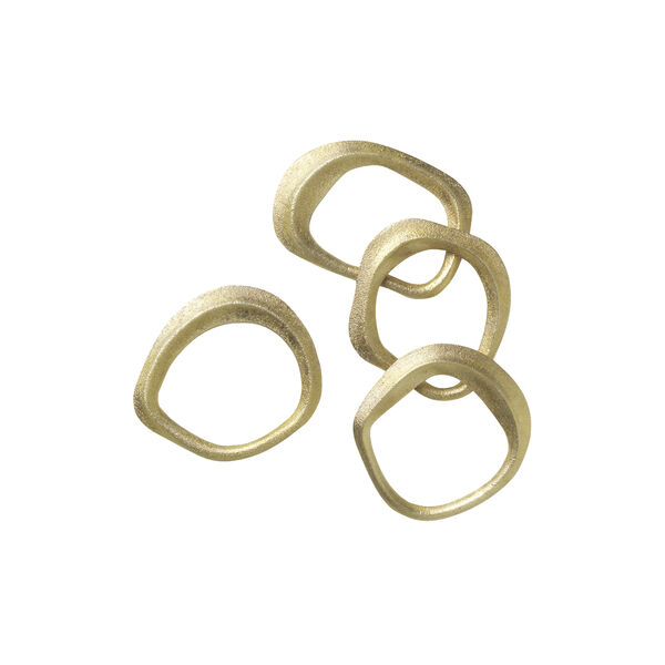 Flow serviettringer, brass Flow serviettringer, brass, Ferm Living