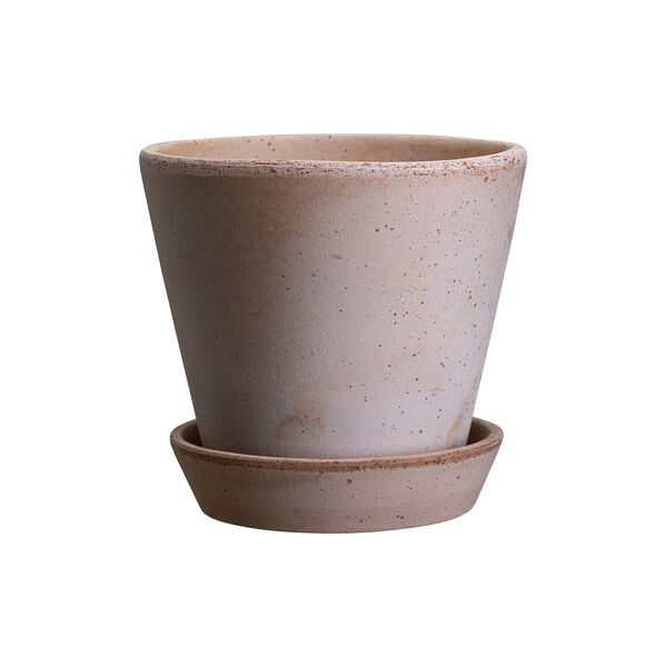 Julie RAW potte med underfat, rosa, Bergs Potter