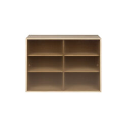 Hifive glass cabinet 100 cm, light oiled oak, Northern