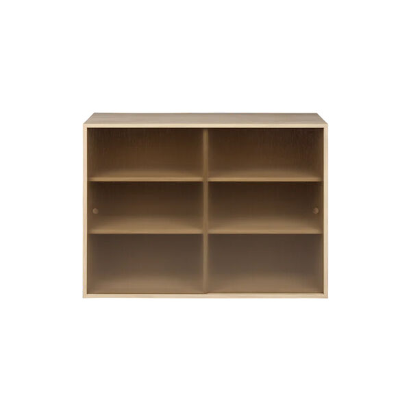 Hifive glass cabinet 100 cm, light oiled oak, Northern