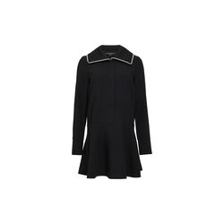 Azra black faux pearl collar mini dress, French Connection