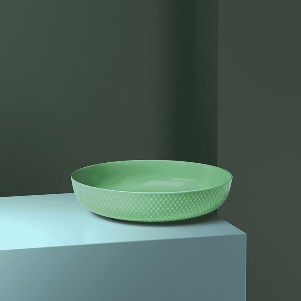 Rhombe Color serveringsskål, grønn Rhombe Color serveringsskål, grønn, Lyngby Porcelæn