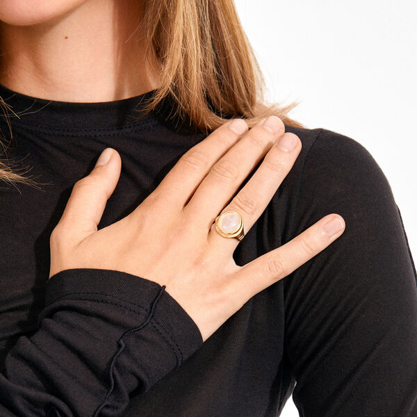 LYNDON ring, gullbelagt, Pilgrim