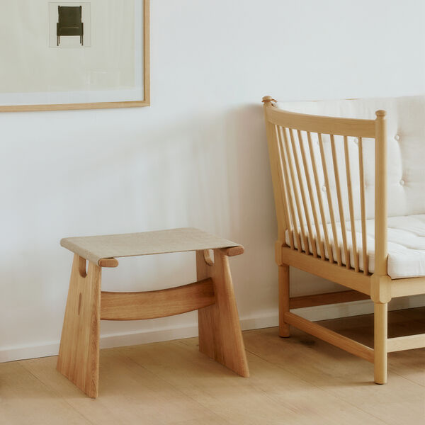 Seto Stool, light oljet eik/natural, Fredericia Furniture