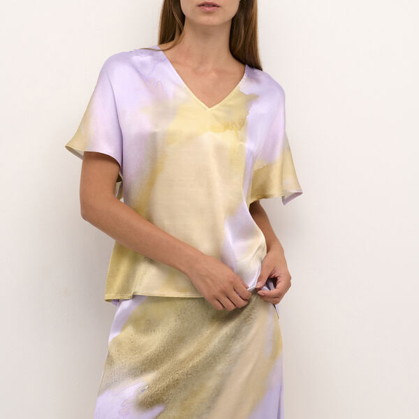 OlgaKB Top, olga print lilac, Karen by Simonsen