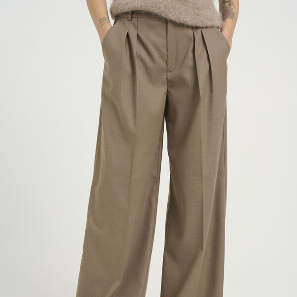 CaciaGZ HW bukser, mørk timberwolf melange, Gestuz