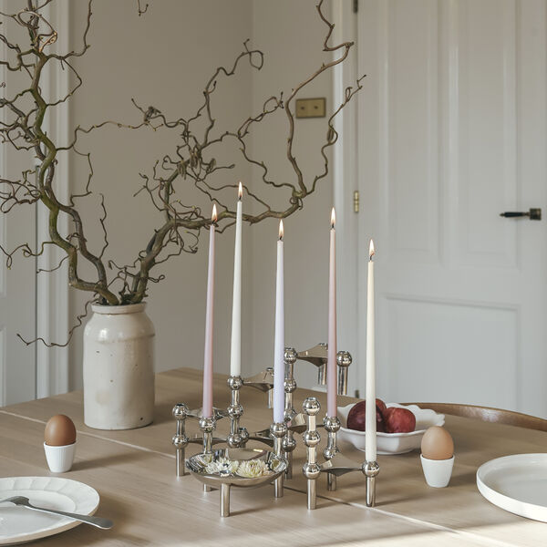 STOFF Nagel lysestake, krom STOFF Nagel lysestake, krom, STOFF Nagel