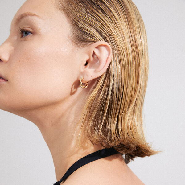 TRUST &oslash;reringer small, gullbelagt, Pilgrim