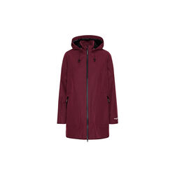 Raincoat, maroon banner, Ilse Jacobsen Hornb&aelig;k