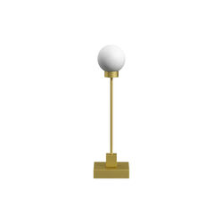 Snowball portable bordlampe, brass, Northern