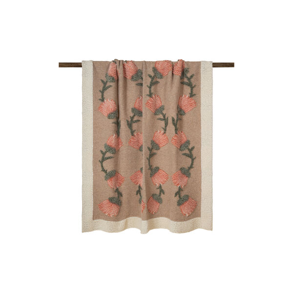 FANE SALMON Boiled wool pledd150x190 cm, Frati Home
