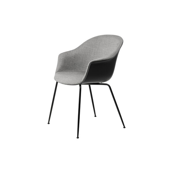 Bat Dining Chair Front Upholstered, Remix 152/black matt, GUBI