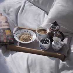 Musselmalt Riflet dyp tallerken, Royal Copenhagen