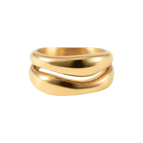 The Curved Ring, gold, CAMILLA PIHL
