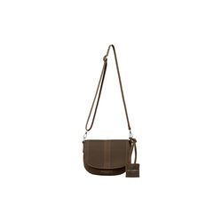 Knitted Crossbody Bag, dark indigo buckthorn brown, Ilse Jacobsen Hornb&aelig;k