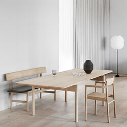Post Table 225 cm, s&aring;pebehandlet eik, Fredericia Furniture