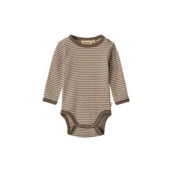 Wool Body L/S Lucca, 9578 wood stripe, Wheat