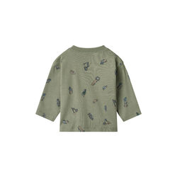 T-shirt L/S Malthe, 9552 dusty green cars, Wheat