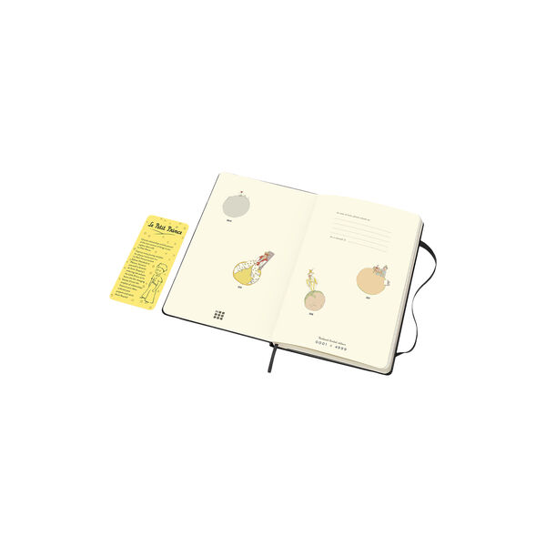 Le Petit Prince Collection Box Notebook linjert, sort/gul Le Petit Prince Collection Box Notebook linjert, sort/gul, Moleskine