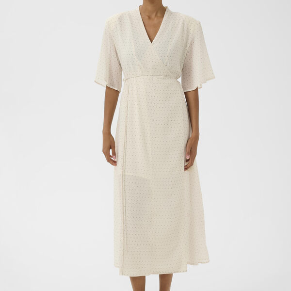 Gzdorah P wrap dress, birch dot, Gestuz
