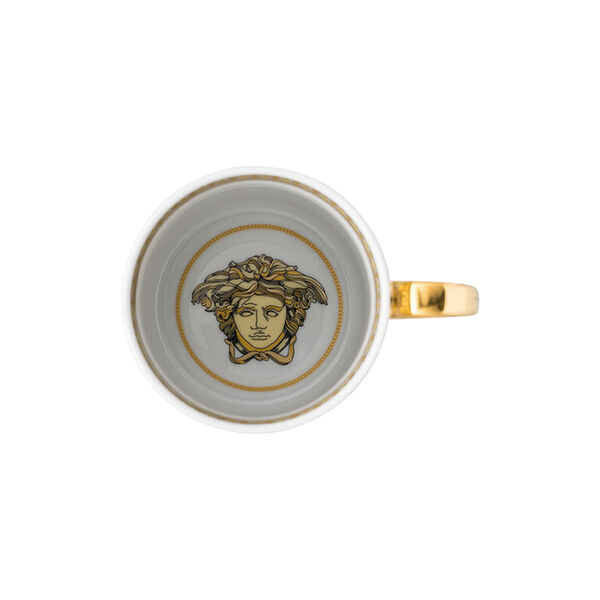 Mug with handle, virtus gala white, Rosenthal x Versace