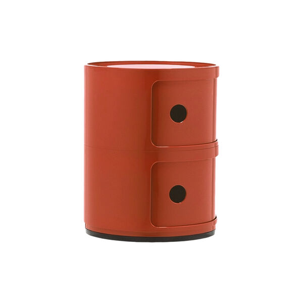 Componibili 2 elementi oppbevaringsbord, arancio, Kartell