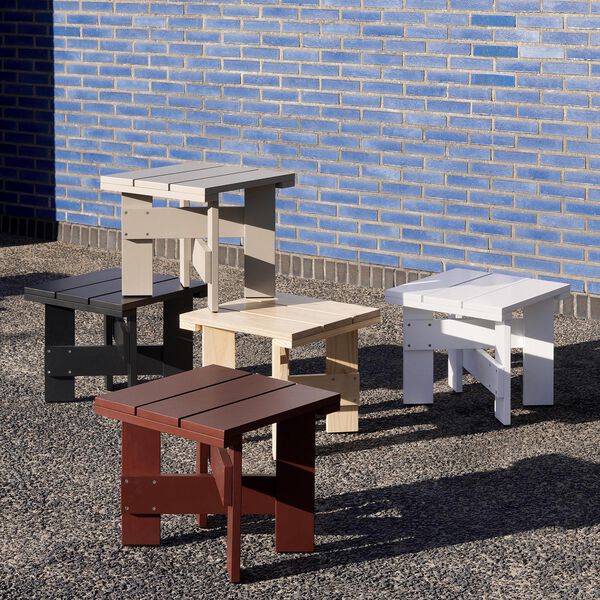 Crate Lavt bord, jernrød, HAY