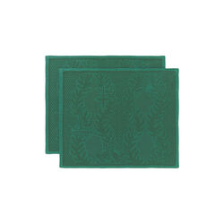 Stjerne Riflet dekkebrikke 2 stk., gr&oslash;nn, Royal Copenhagen