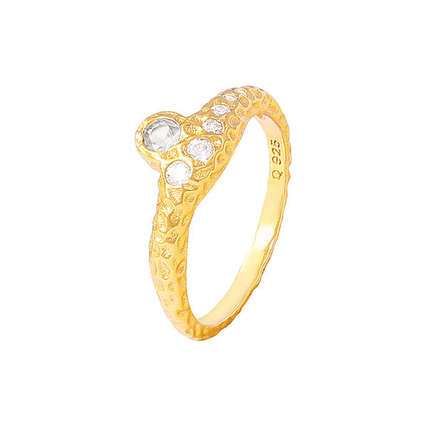 Celeste ring, white, Hultquist Copenhagen