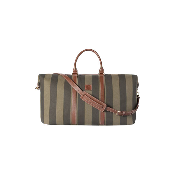 Marlowe Weekend Bag, green stripe, CAMILLA PIHL
