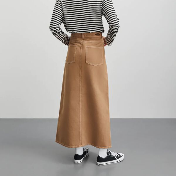 Soil Denim Ketty Skirt, tiger's eye, Mads N&oslash;rgaard