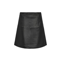SRDella Leather Skirt, black, Soft Rebels